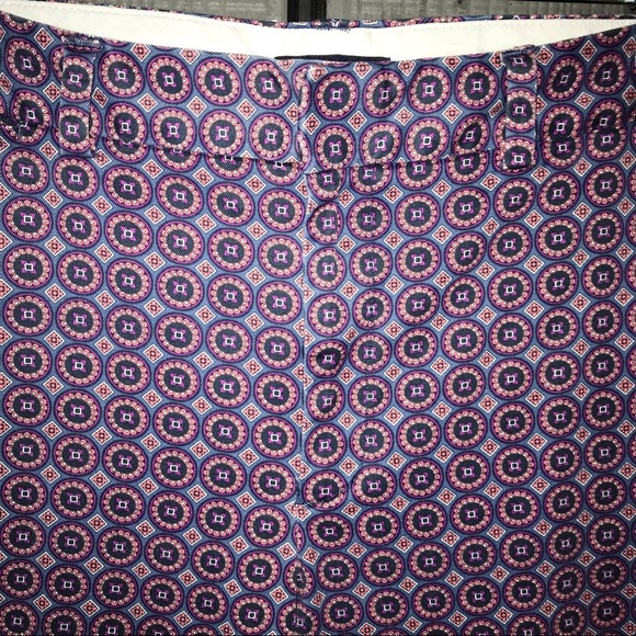 Lands End pants, intricate pattern in blues/pinks - Picture 4 of 12